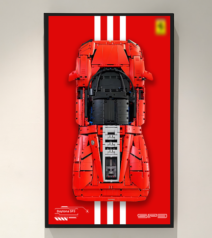 Display Wallboard for LEGO Technic Super Cars