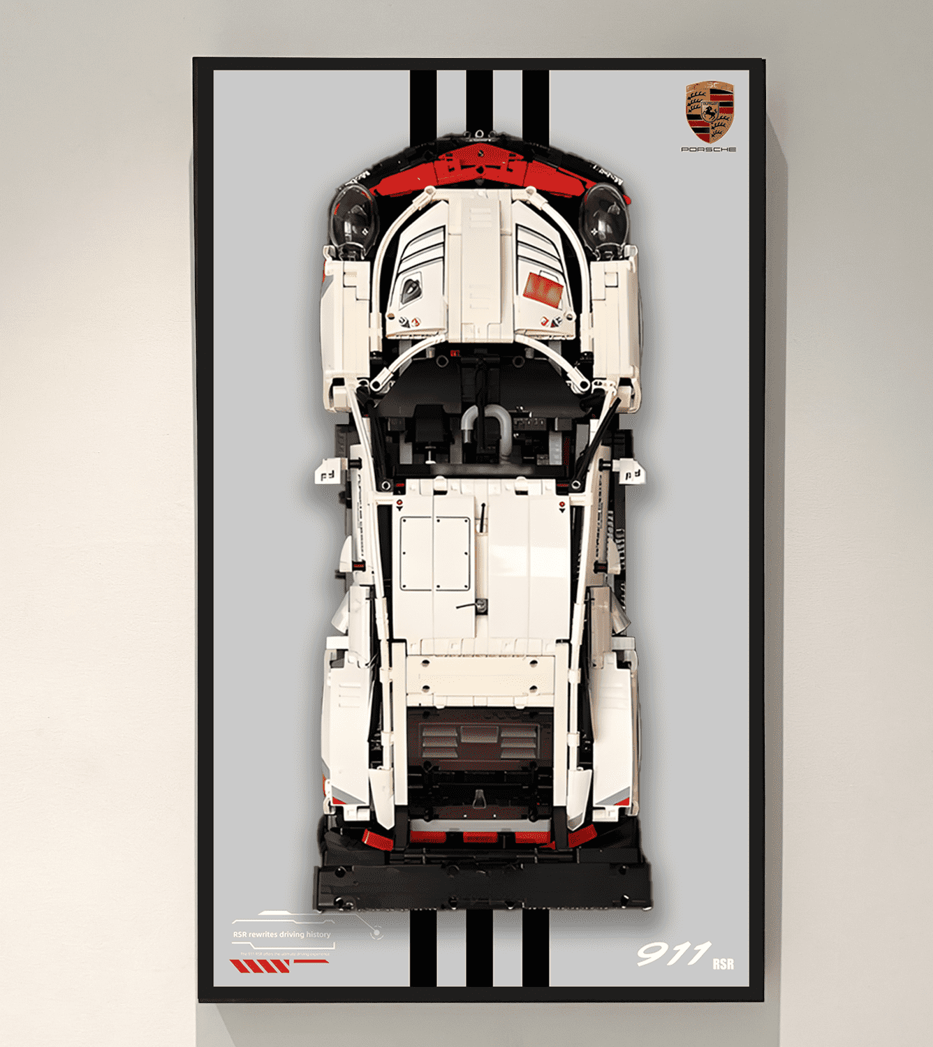 Display Wallboard for LEGO 42096 Technic™ Porsche 911 RSR