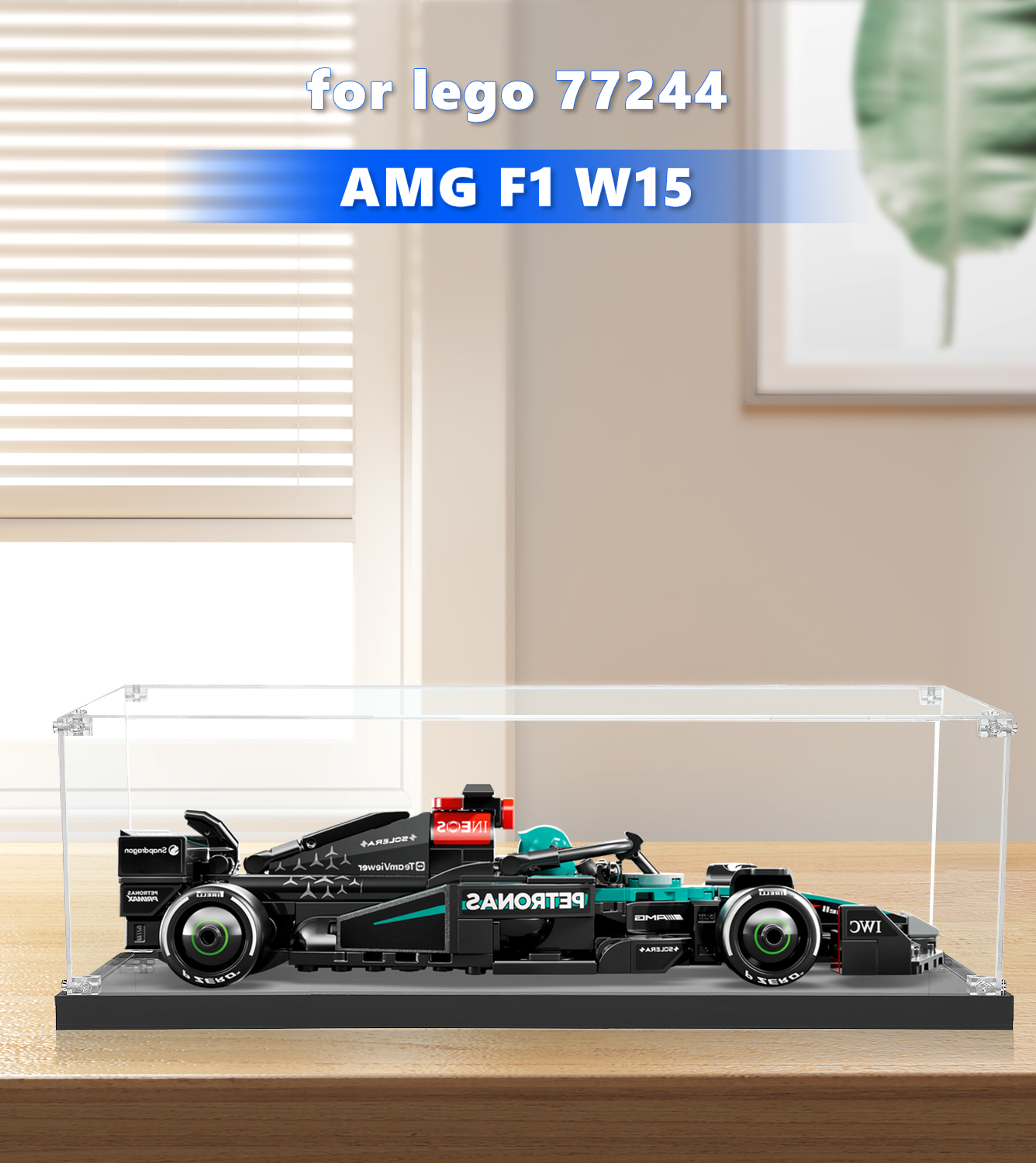 Display Case for LEGO AMG F1 W15 (1 :32 suitable) 77244