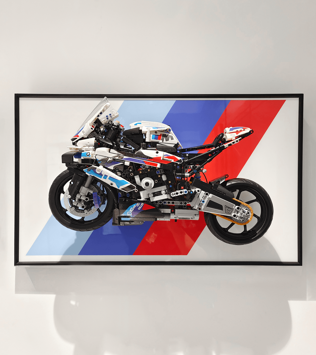 Display Wall Mount for Lego 42130 Technic™ BMW M 1000 RR lego Motorcycle - ICUANUTY