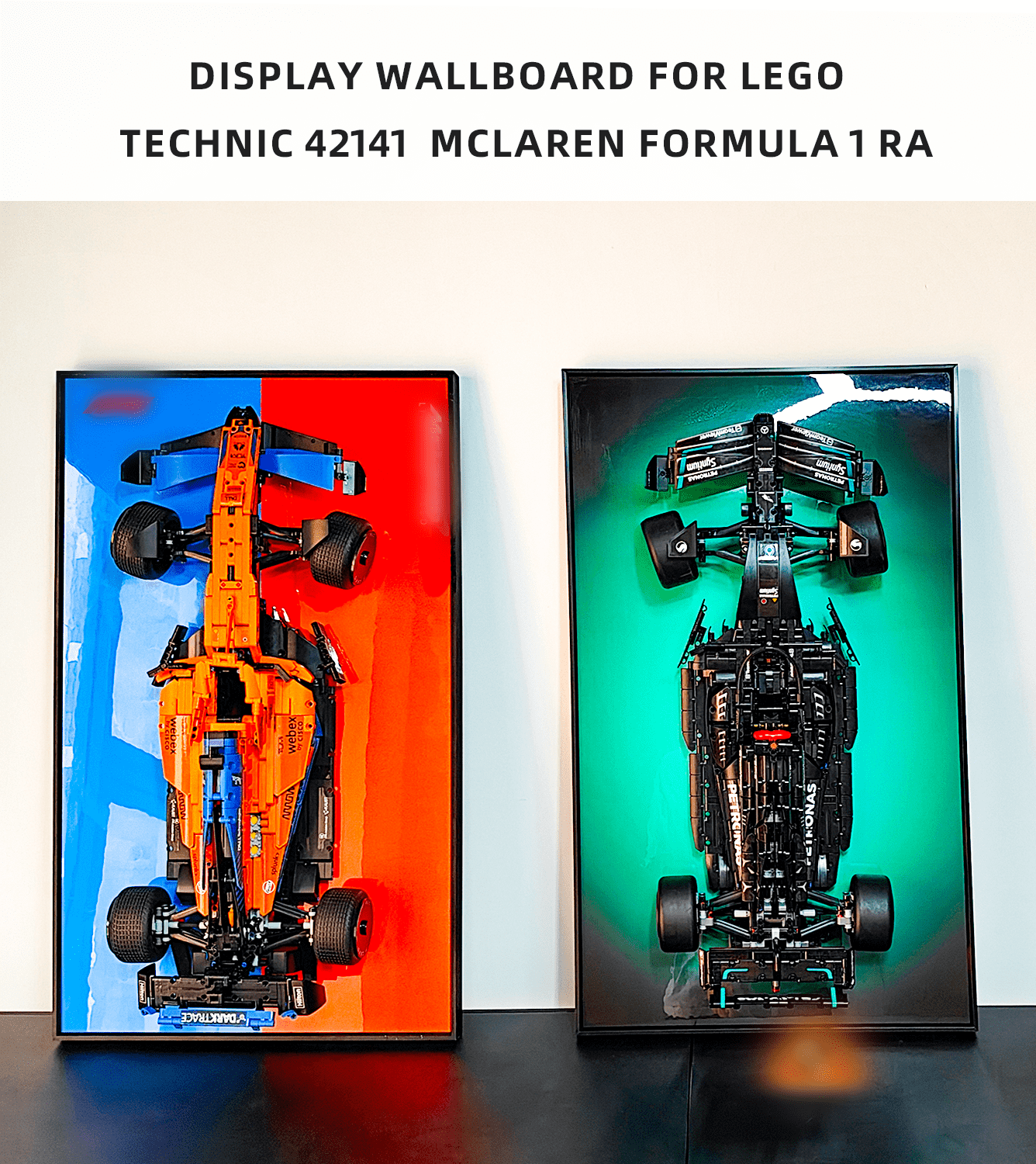 Display Wall Mount for Lego 42141 Technic™ McLaren Formula 1™ Race Car