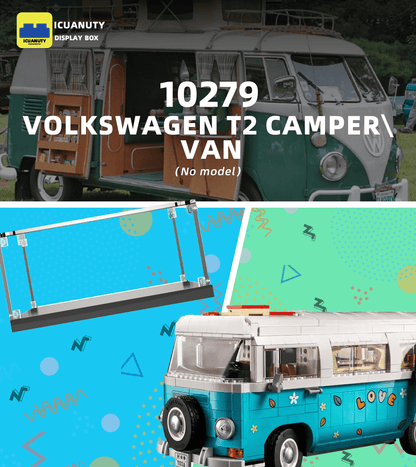 Display Case for Lego Volkswagen T2 Camper Van 10279