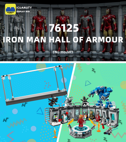 Display Case for Lego Marvel Iron Man Hall of Armour 76125