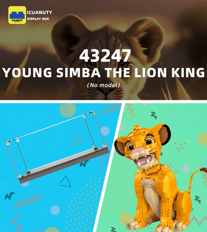 Display case for LEGO Young Simba the Lion King 43247