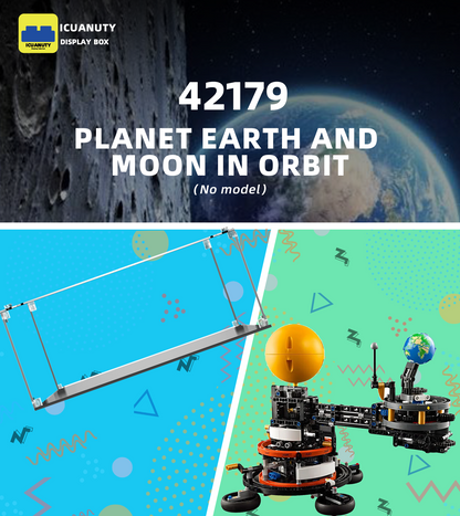Display case for LEGO Technic Planet Earth and Moon in Orbit 42179