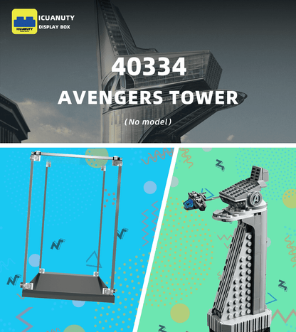 Display case for LEGO Marvel Avengers Tower 40334