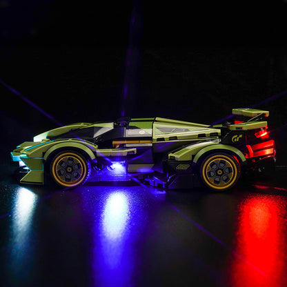 Light kit for Lego Speed Champions Lamborghini Lambo V12 Vision GT Super Car 76923