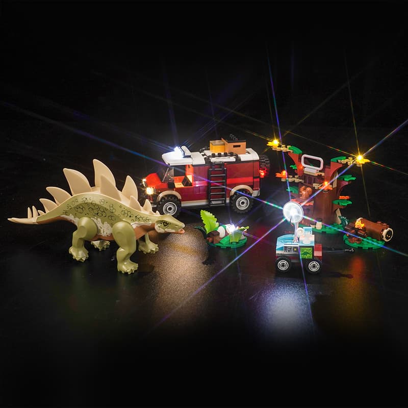 Light Kit for LEGO Jurassic World Dinosaur Missions: Stegosaurus Discovery 76965