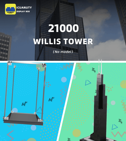 Display case for LEGO Architecture：Sears Tower、Willis Tower 21000