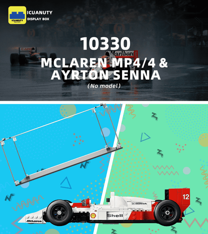 Display case for LEGO McLaren MP4/4 & Ayrton Senna 10330