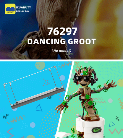 Display case for LEGO Super heroes Dancing Groot 76297