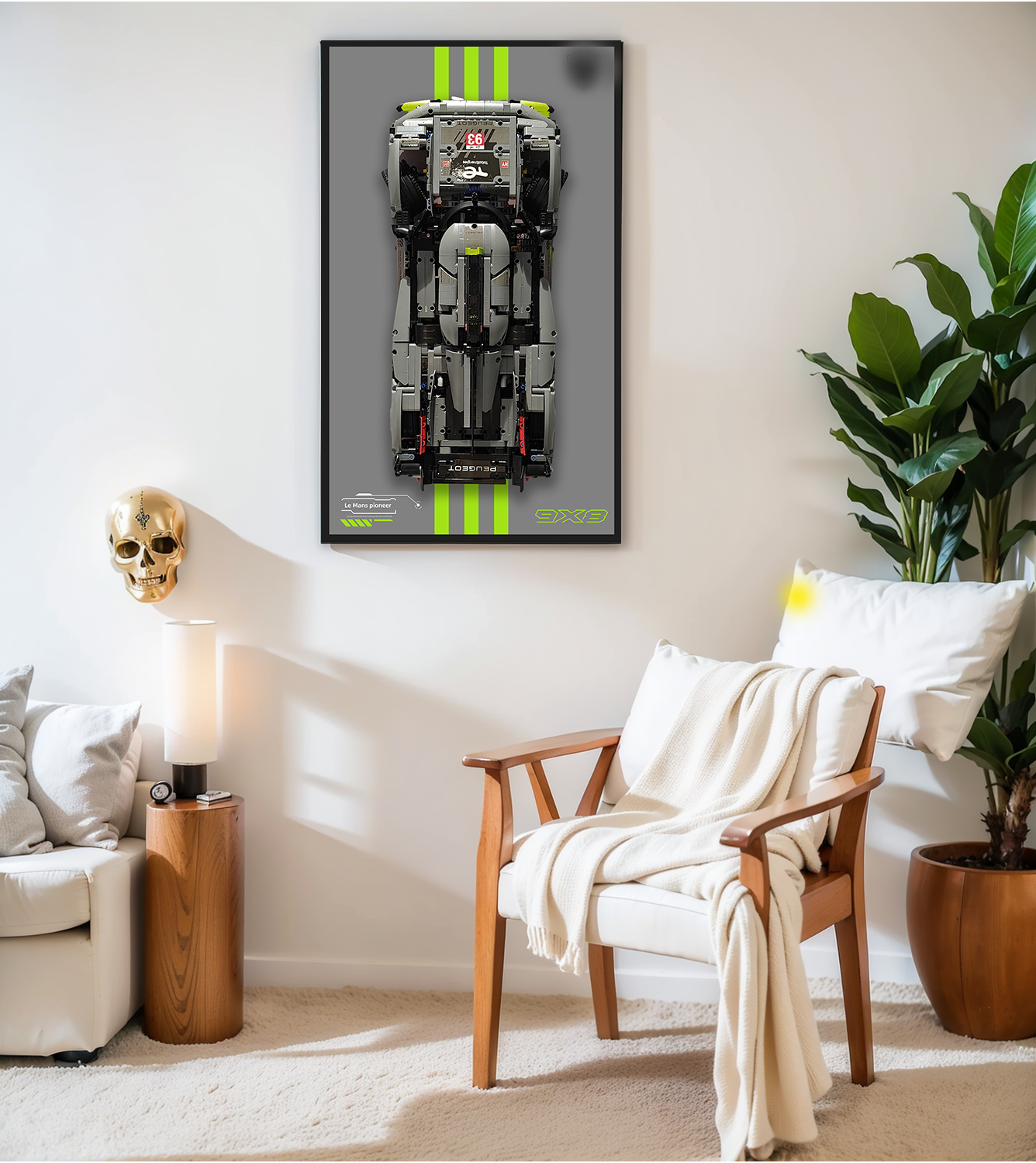 Display Wallboard for LEGO Technic Super Cars