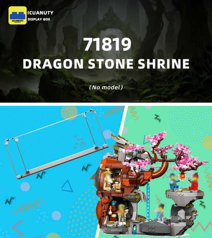 Display case for LEGO Ninjago Dragon Stone Shrine 71819