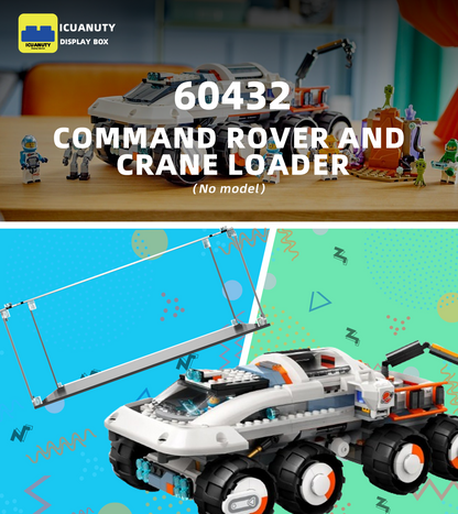 Display case for LEGO Command Rover and Crane Loader 60432