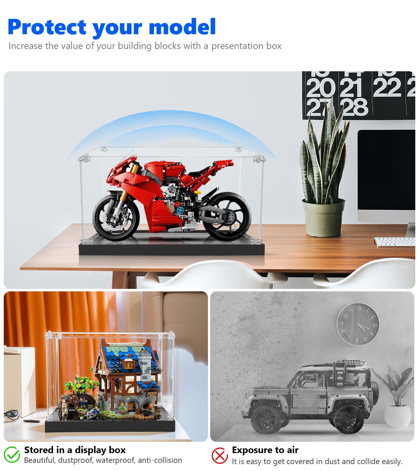 Display Case for LEGO Panigale V4 S 42202