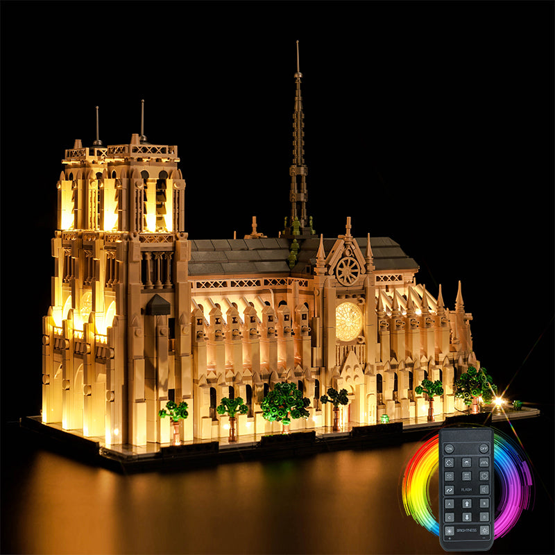 Light kit for Lego Architecture Notre-Dame de Paris Replica 21061