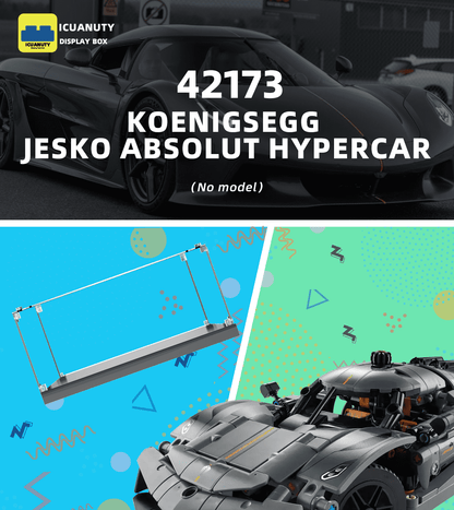 Display case for LEGO Koenigsegg Jesko Absolut Hypercar 42173