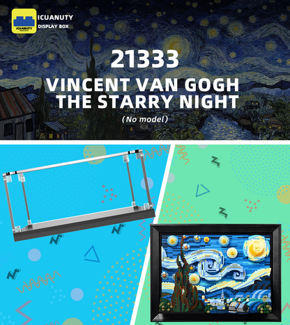 ICUANUTY-Display Case for Lego van Gogh - The Starry Night 21333