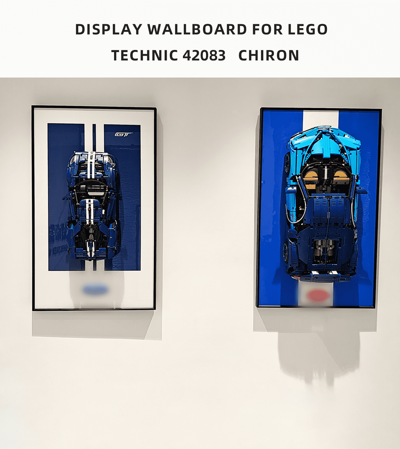 Display Wall Frame Board for Lego 42083 Technic™ Bugatti Chiron Lego Car