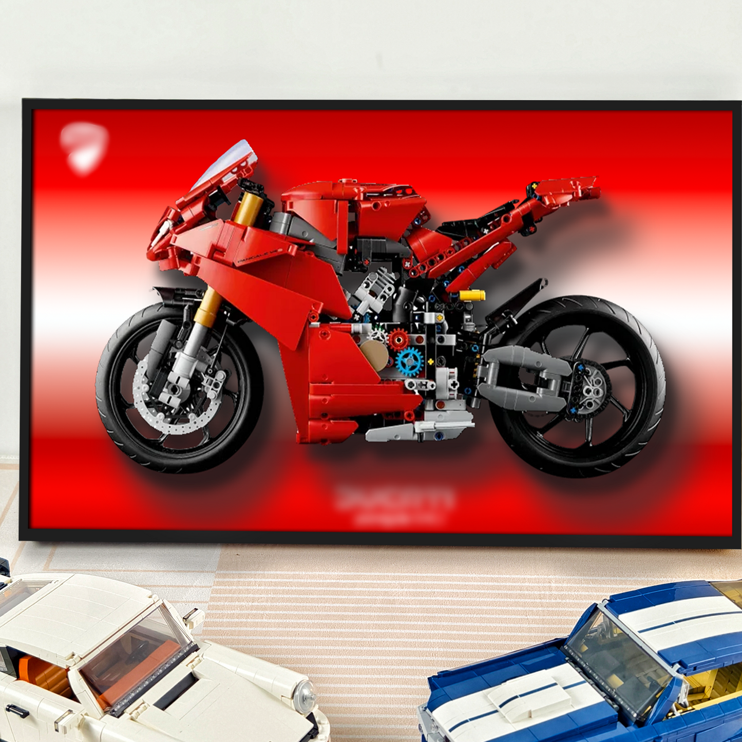 Display Wallboard for LEGO Ducati Panigale V4 S 42202