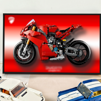 Display Wallboard for LEGO Ducati Panigale V4 S 42202