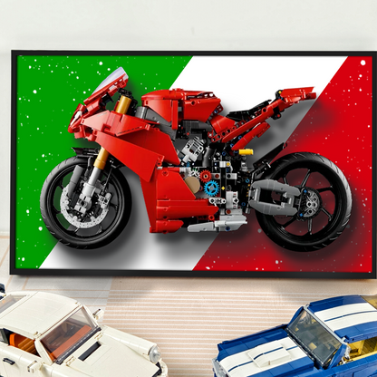 Display Wallboard for LEGO Ducati Panigale V4 S 42202