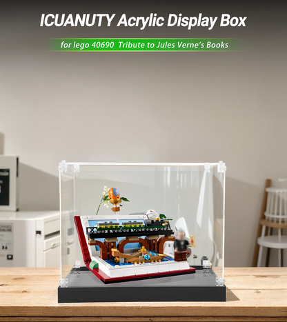 Display case for LEGO Tribute to Jules Verne's Books 40690