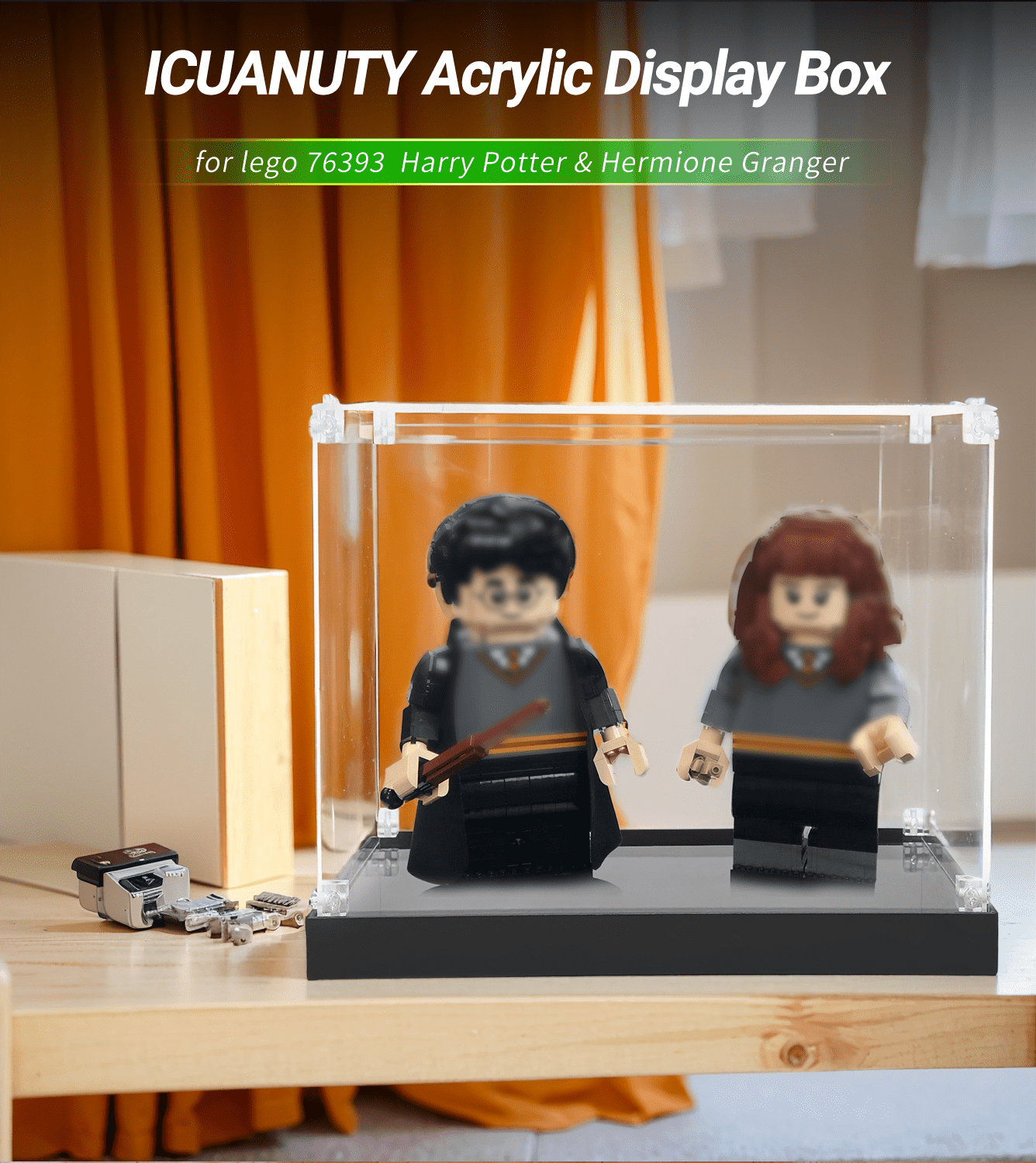 Display Case for Lego Harry Potter & Hermione Granger 76393