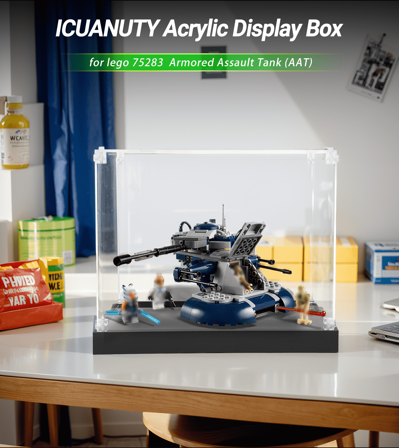 Display Case for Lego Armoured Assault Tank AAT 75283