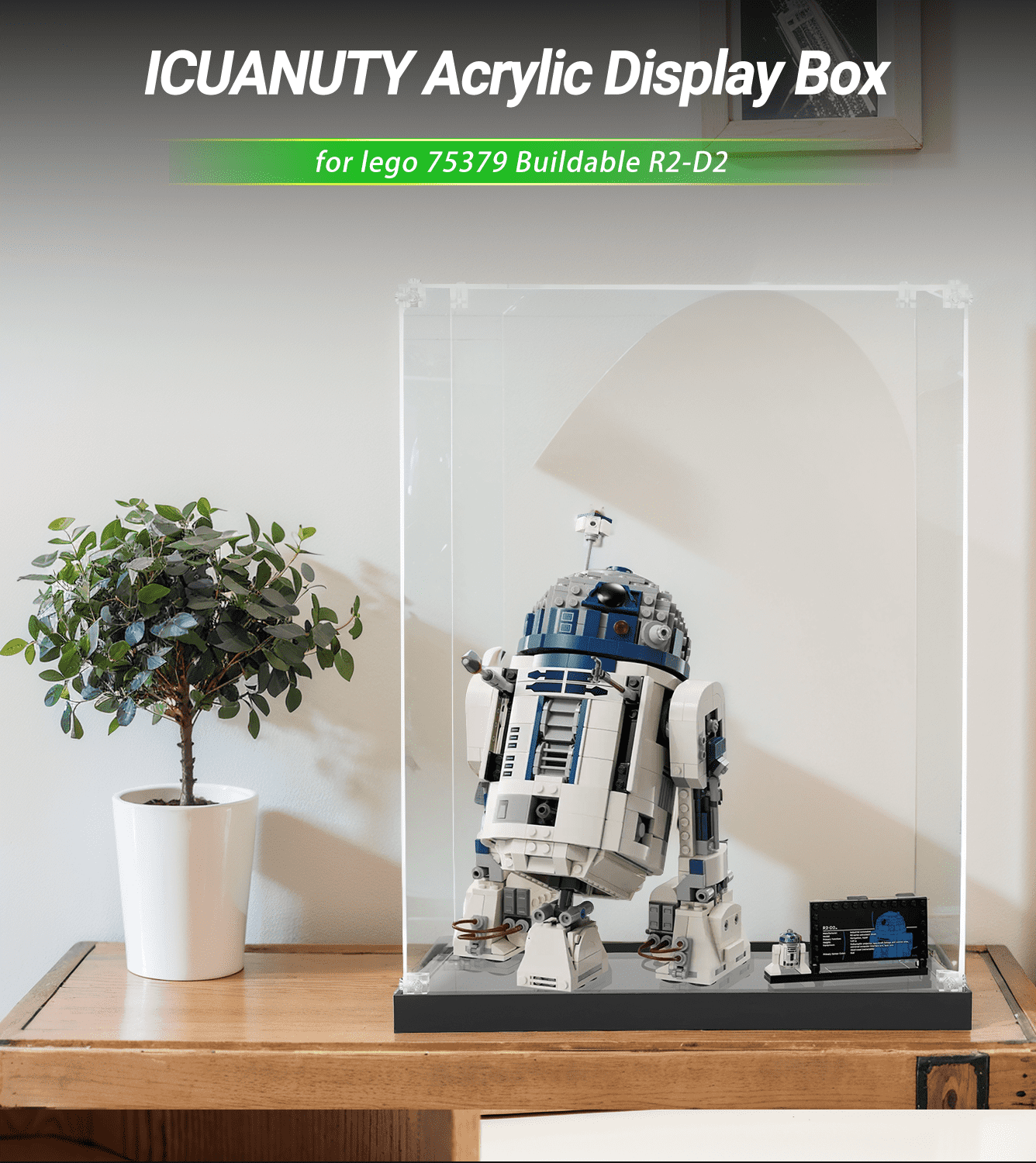 Display case for LEGO Buildable R2-D2 75379