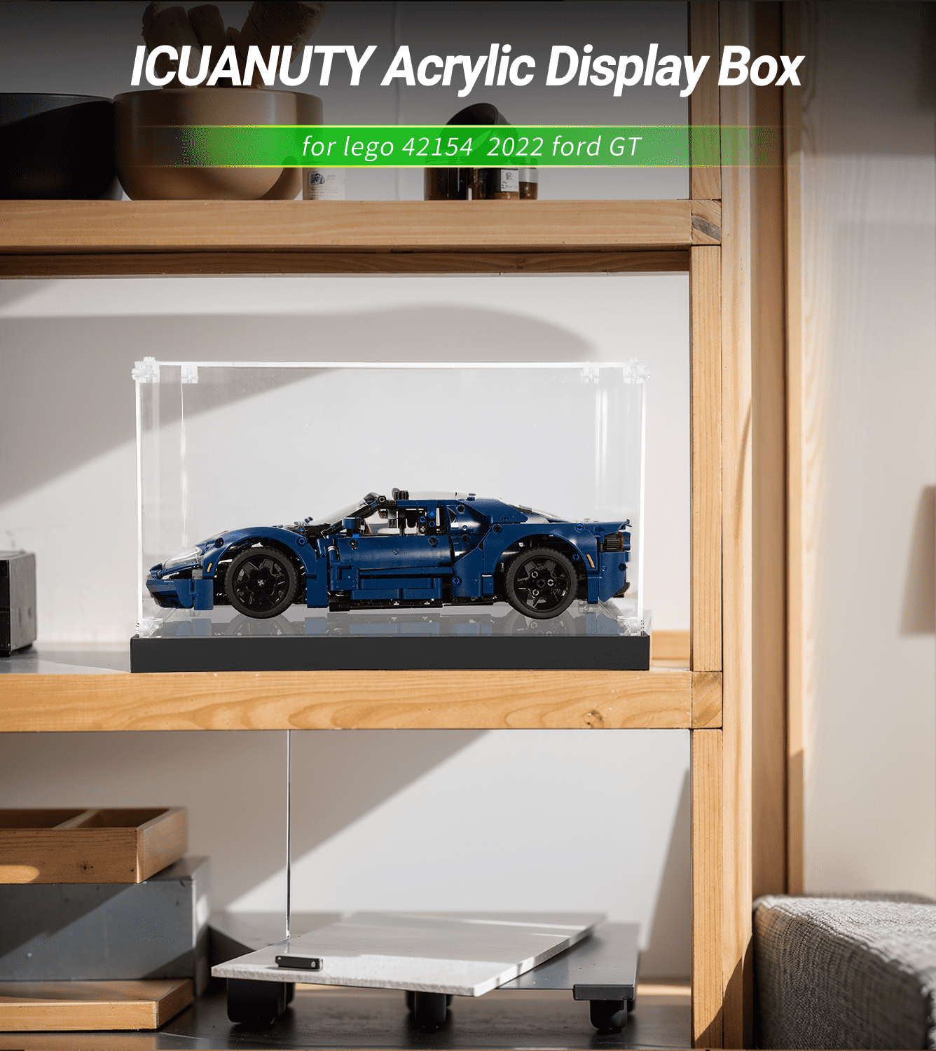 ICUANUTY Display case for LEGO Technic: 2022 Ford GT  42154