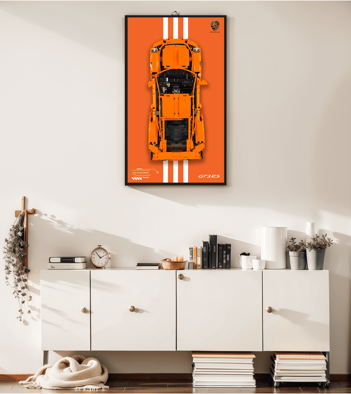 Display Wallboard for LEGO Technic 42056 CAR Porsche 911 GT3 RS