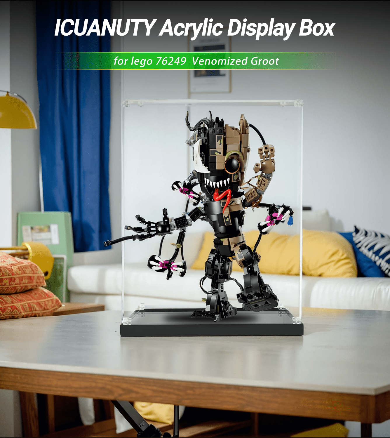 Display Case for Lego Marvel Venomised Groot 76249