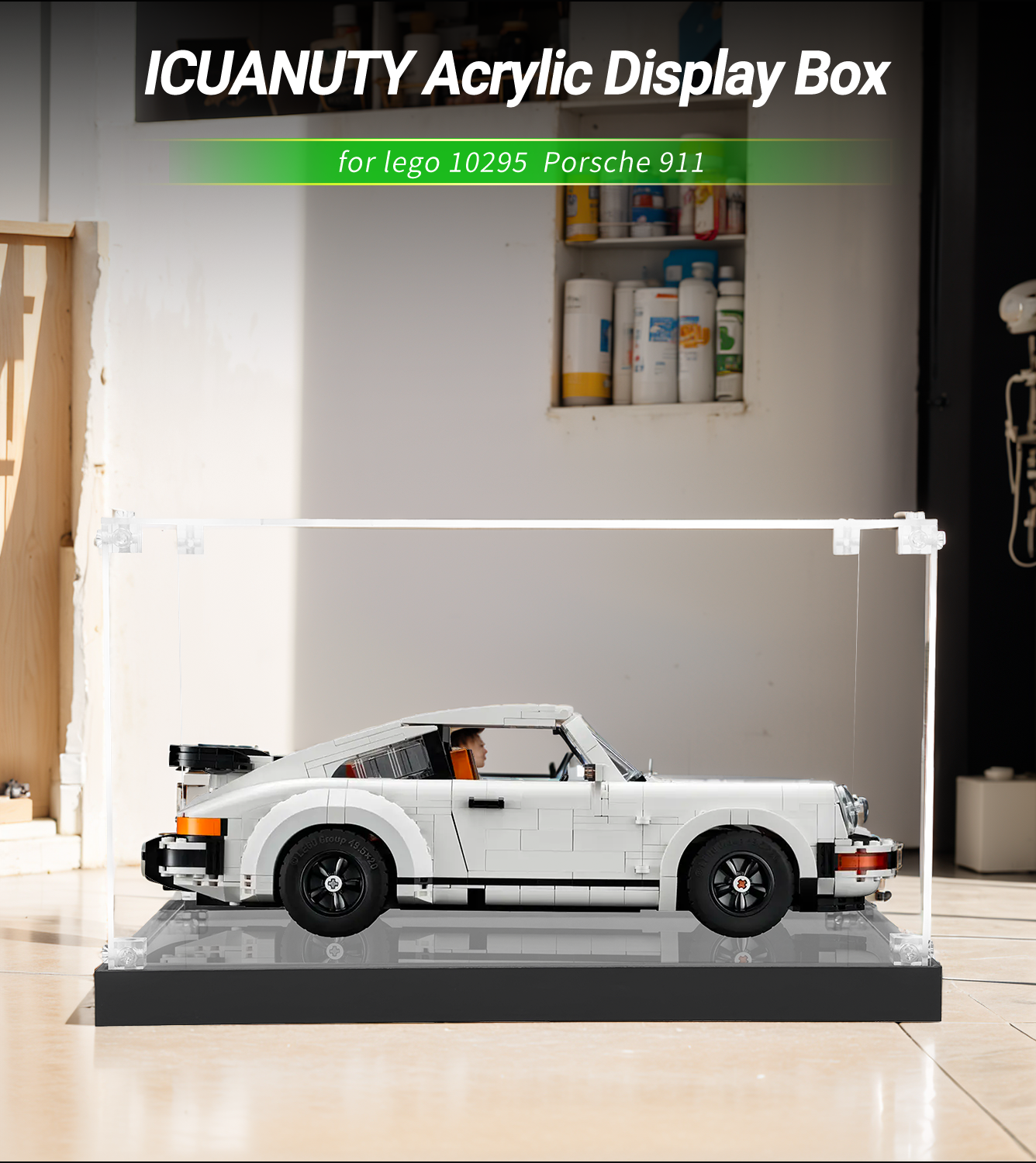 Display Wallboard for Lego Creator Porsche 911 10295