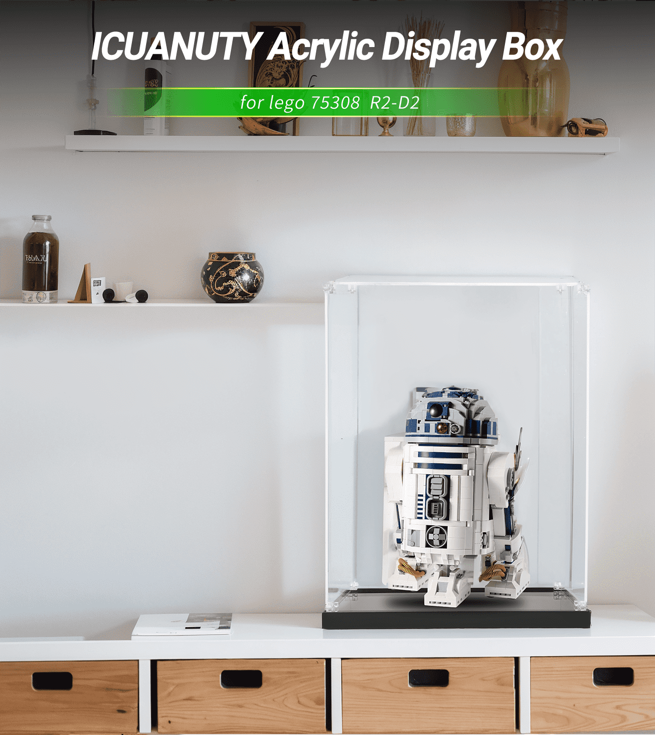 Display Case for LEGO Star Wars R2-D2 75308