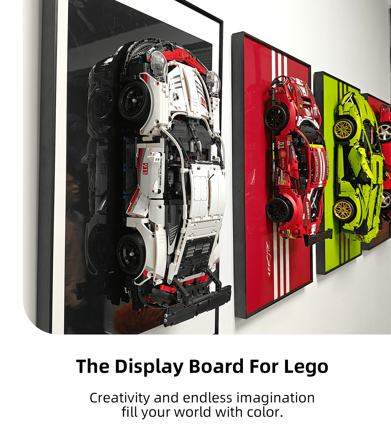 Display Wall Mount for LEGO 42096 Technic™ Porsche 911 RSR