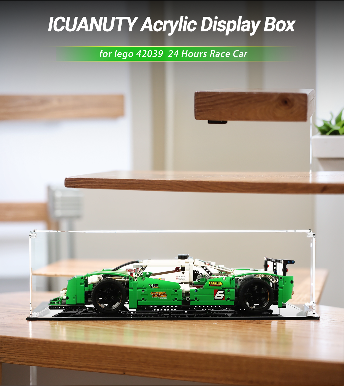 Display case for LEGO 24 Hours Race Car 42039