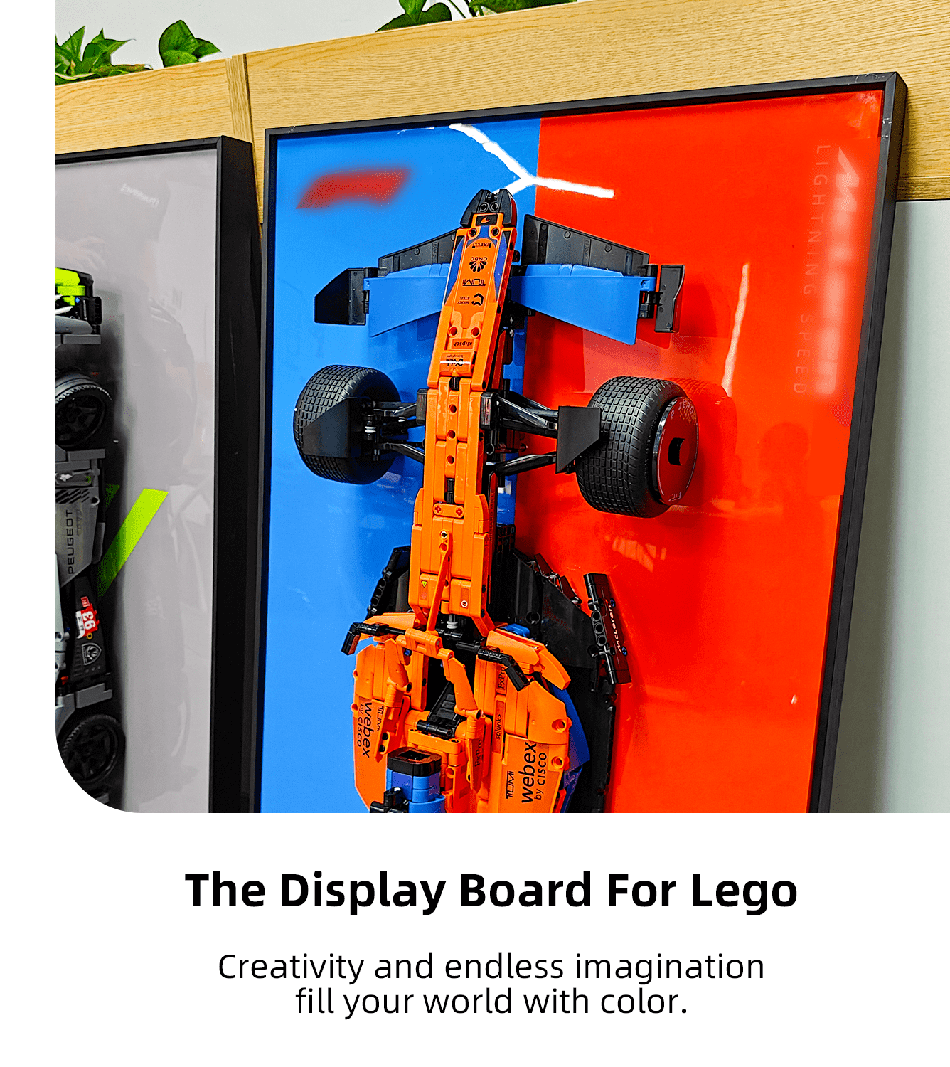 Display Wall Mount for Lego 42141 Technic™ McLaren Formula 1™ Race Car