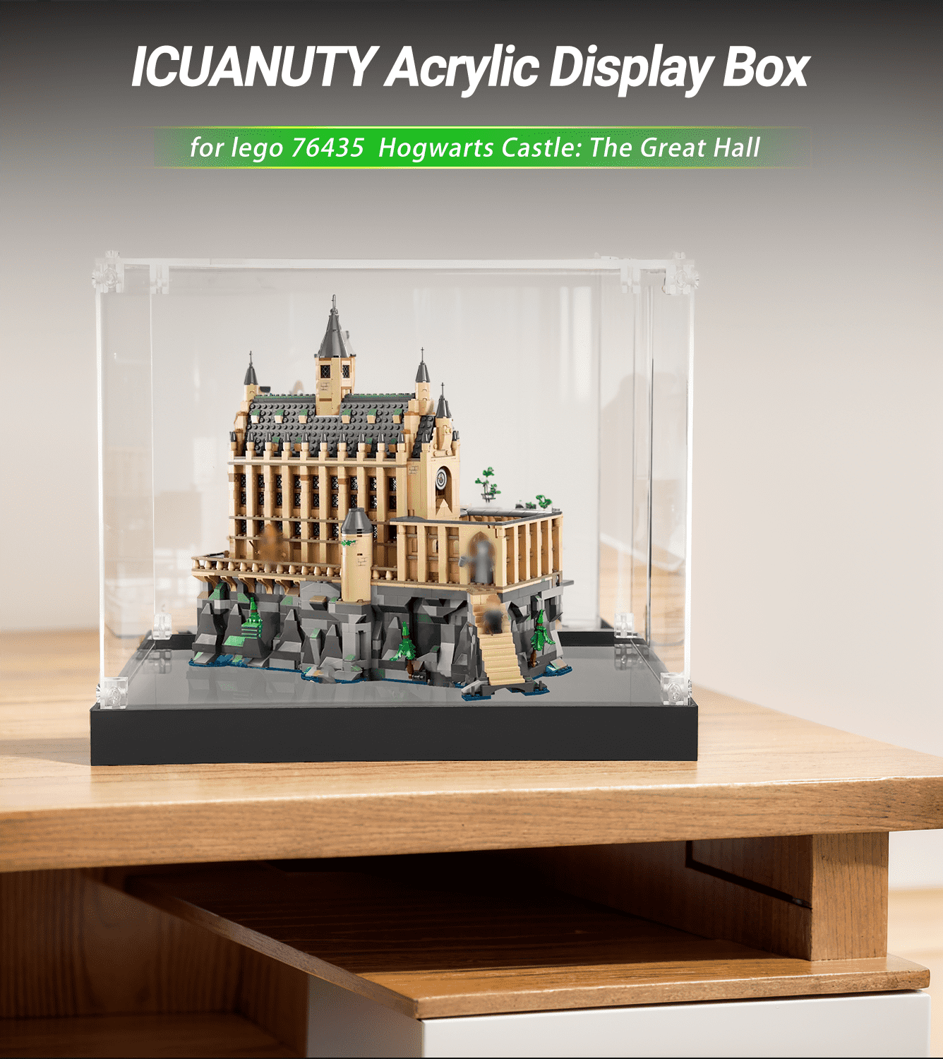 Display case for LEGO Harry Potter Hogwarts Castle The Great Hall 764 ICUANUTY