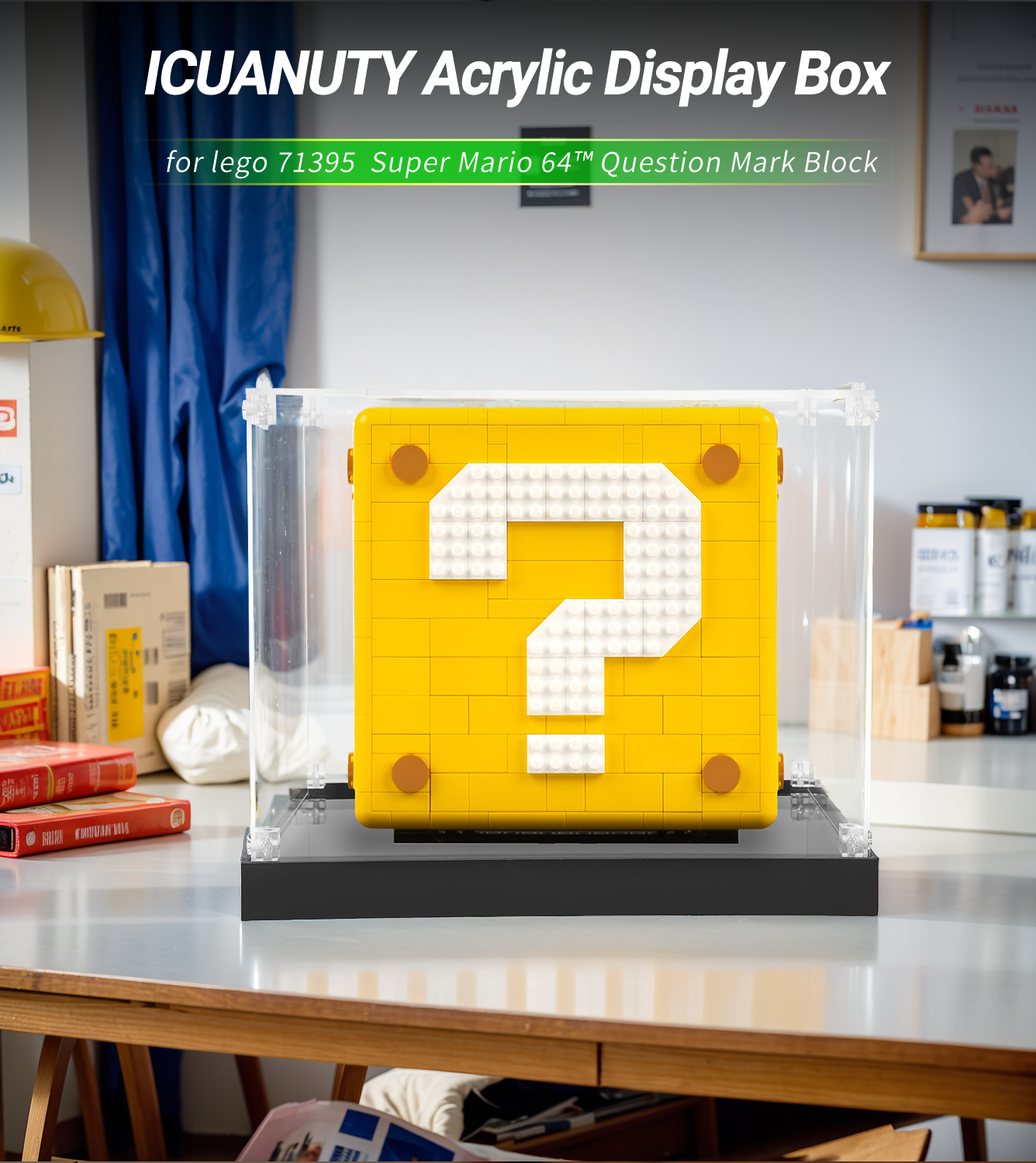 Display Case for LEGO Super Mario 64 Question Mark 71395