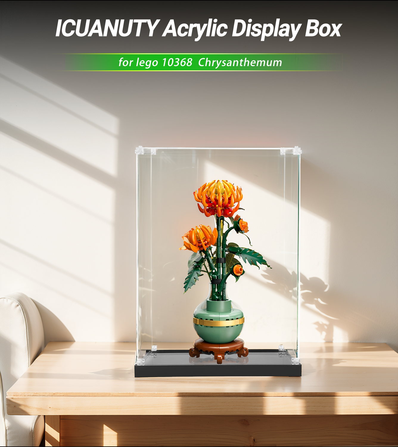 Display Case for LEGO Icons Chrysanthemum 10368