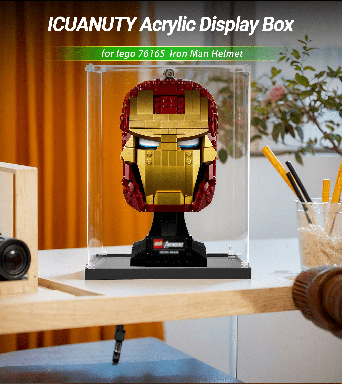 Display Case For LEGO Marvel Iron Man Bust 76165