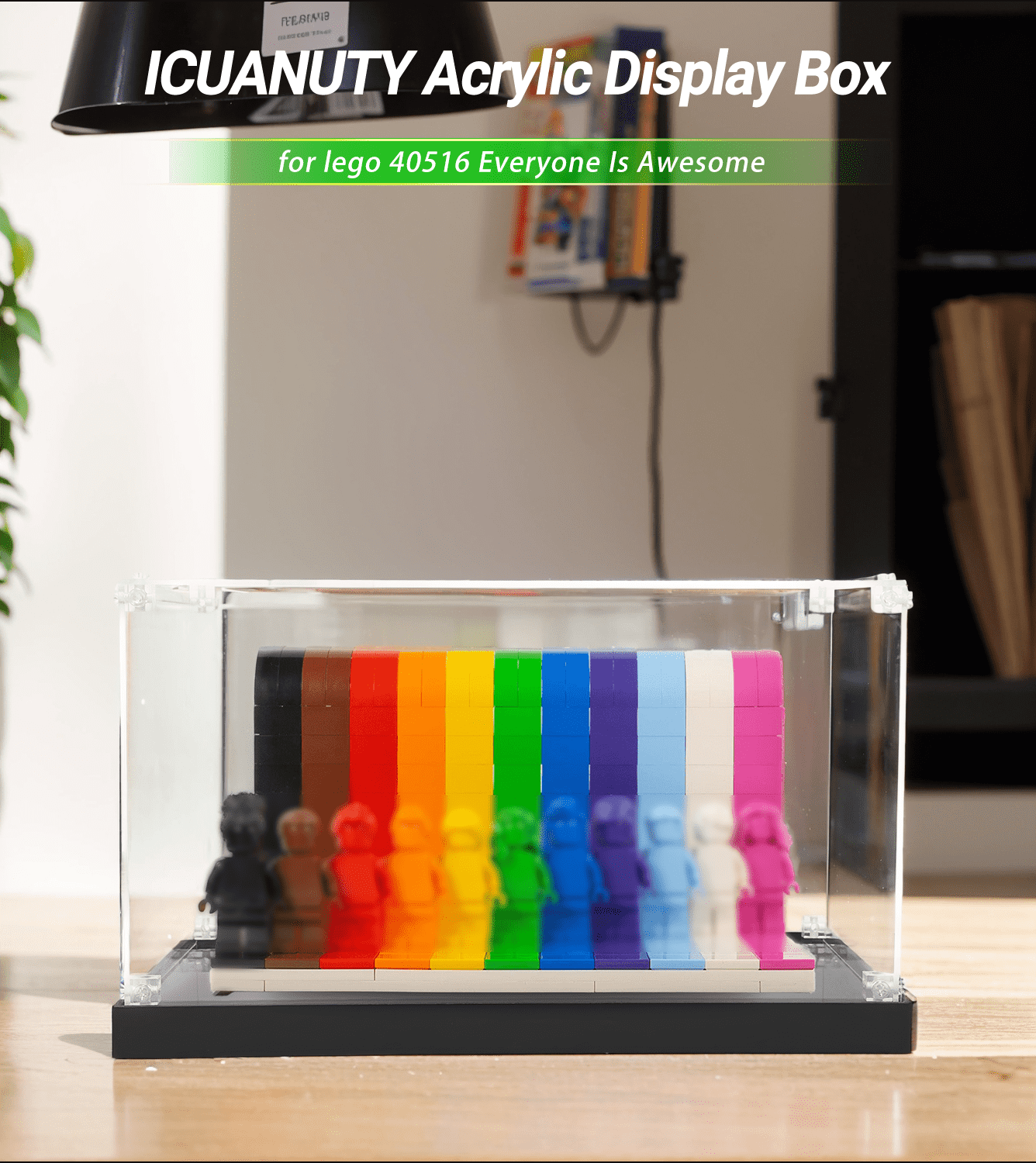 Display case for LEGO Everyone Is Awesome 40516