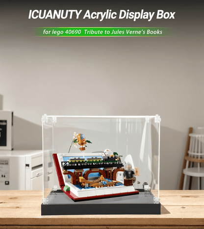 Display case for LEGO Tribute to Jules Verne's Books 40690 - ICUANUTY