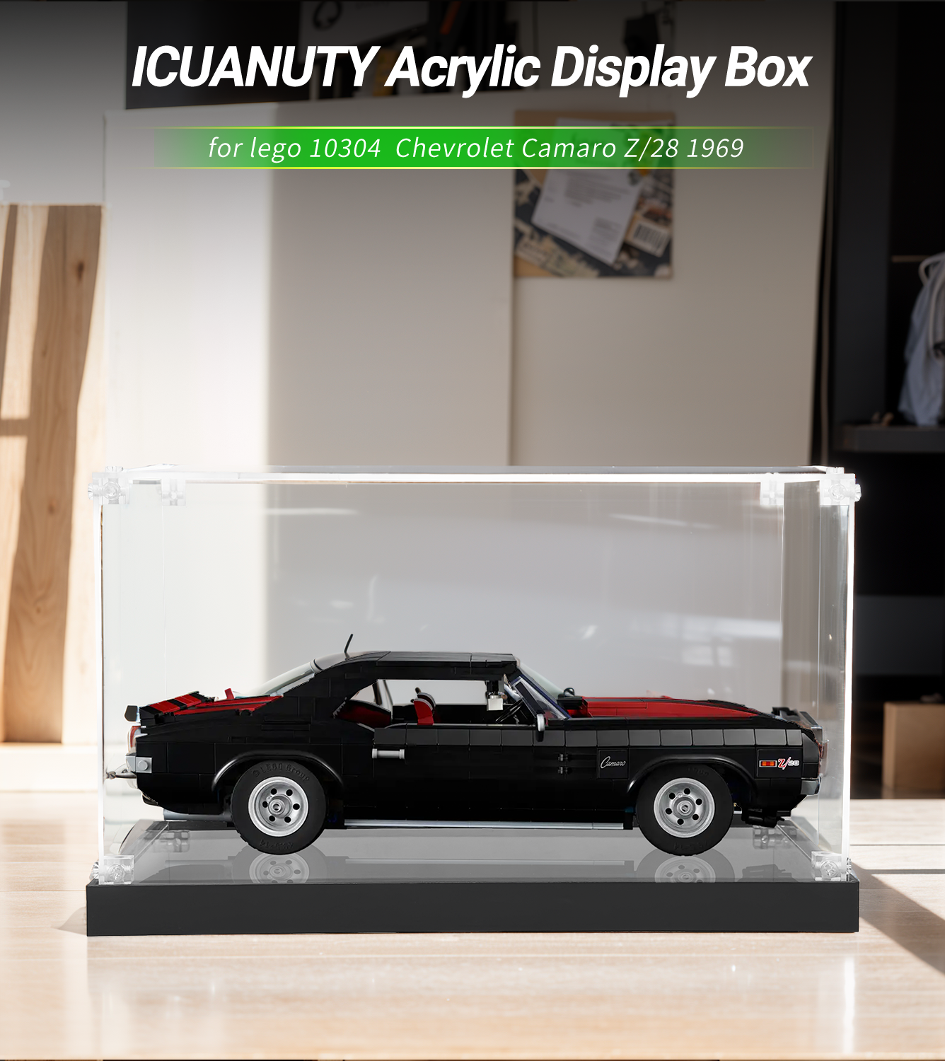 Display Case for LEGO Creator Chevrolet Camaro Z28 10304