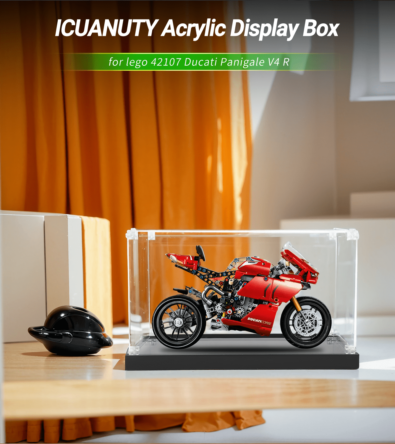 Display Case for Lego Technic Ducati Panigale V4 R 42107