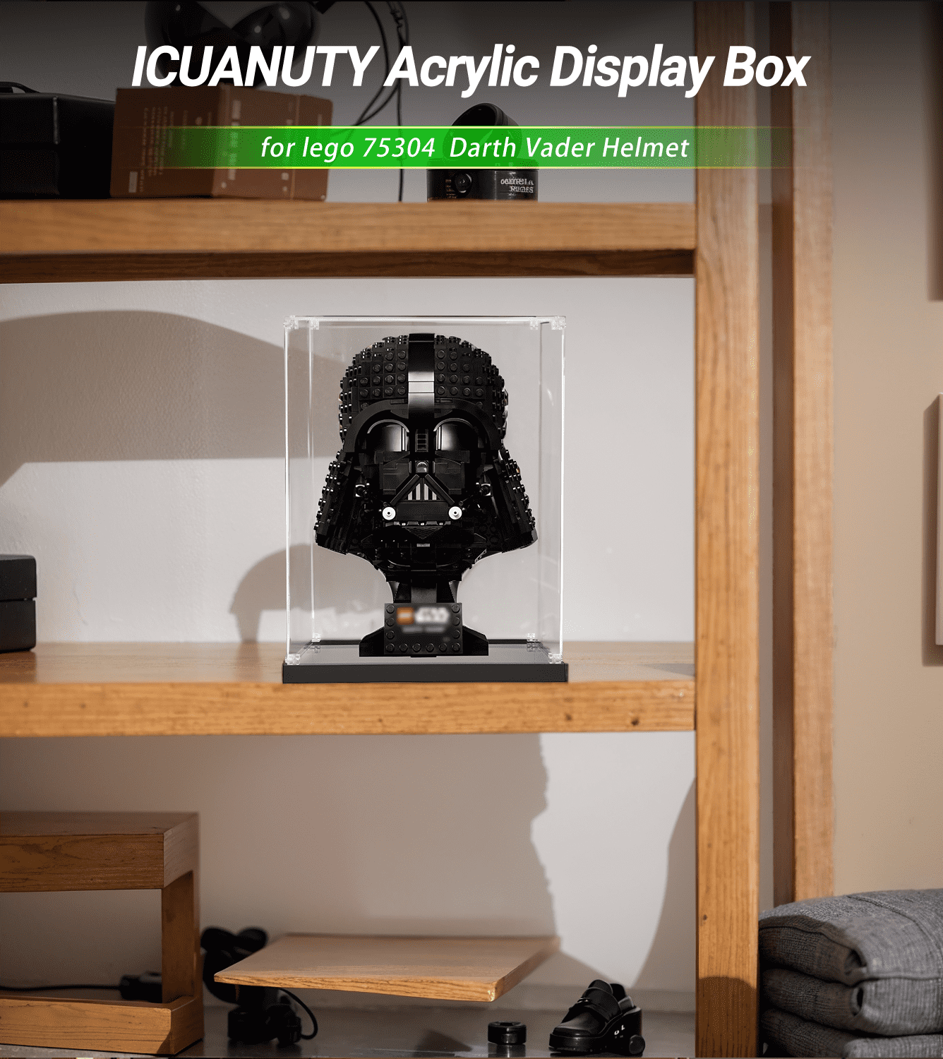 Display case for LEGO Darth Vader Helmet 75304 - ICUANUTY