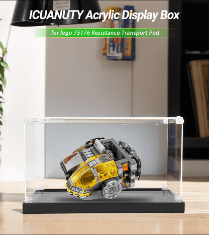 Display case for LEGO Star Wars Resistance Transport Pod 75176