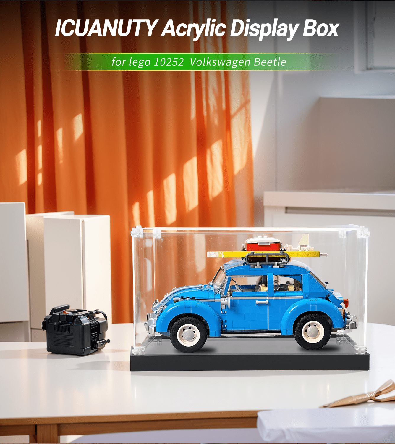 Display Case for LEGO Creator Volkswagen Beetle 10252