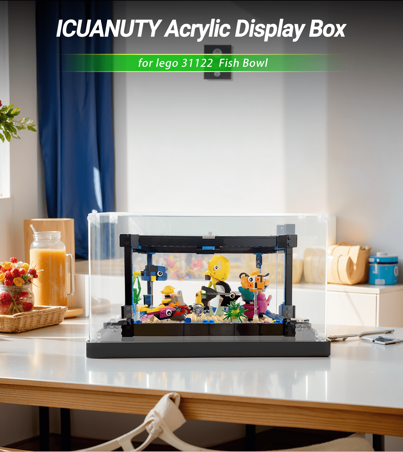 Display Case for LEGO Creator 3in1 Fish Bowl 31122